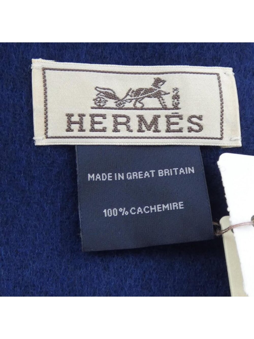 Hermes Scarf Navy - Picture 3 of 4